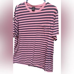 OnlyNY Striped Mens Large Crew Neck Shirt